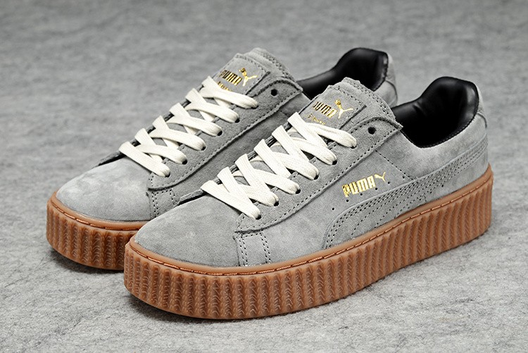 puma suede creepers grise